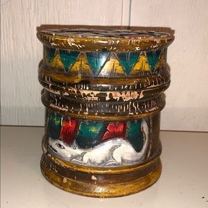 Antique African Stash Box Folk Art